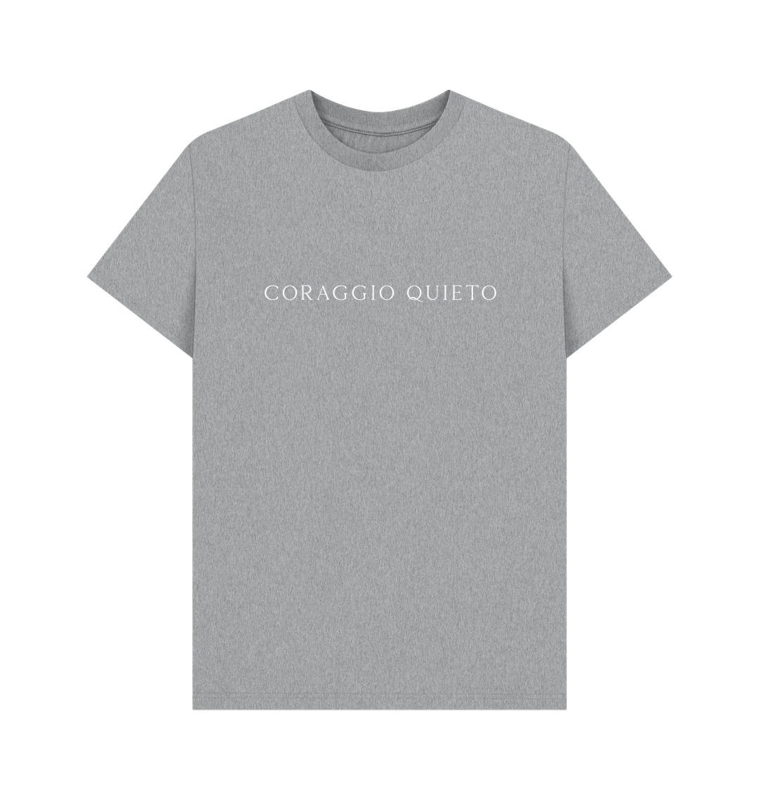 Athletic Grey Printed T-shirt Front