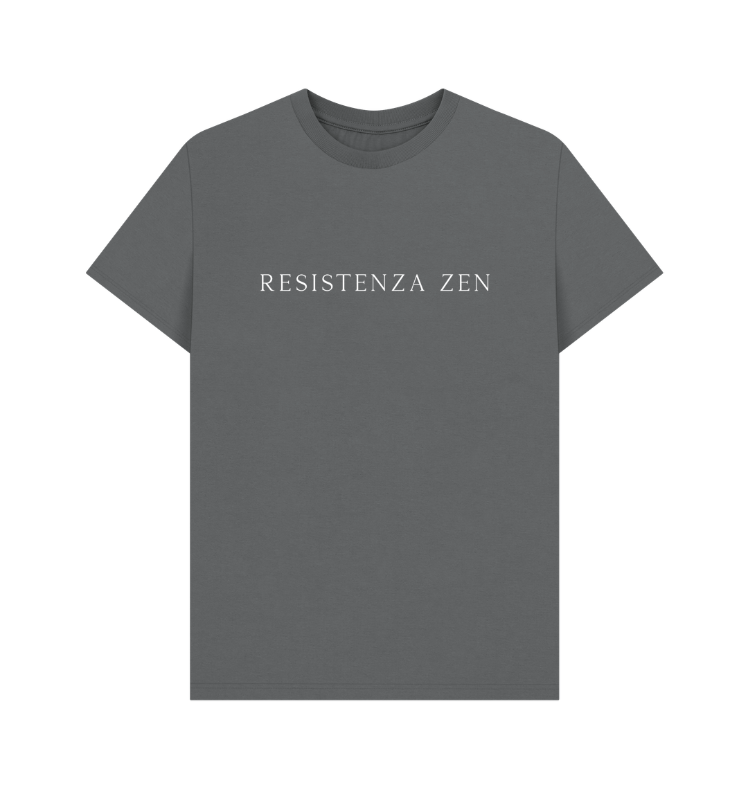 Slate Grey Printed T-shirt Front