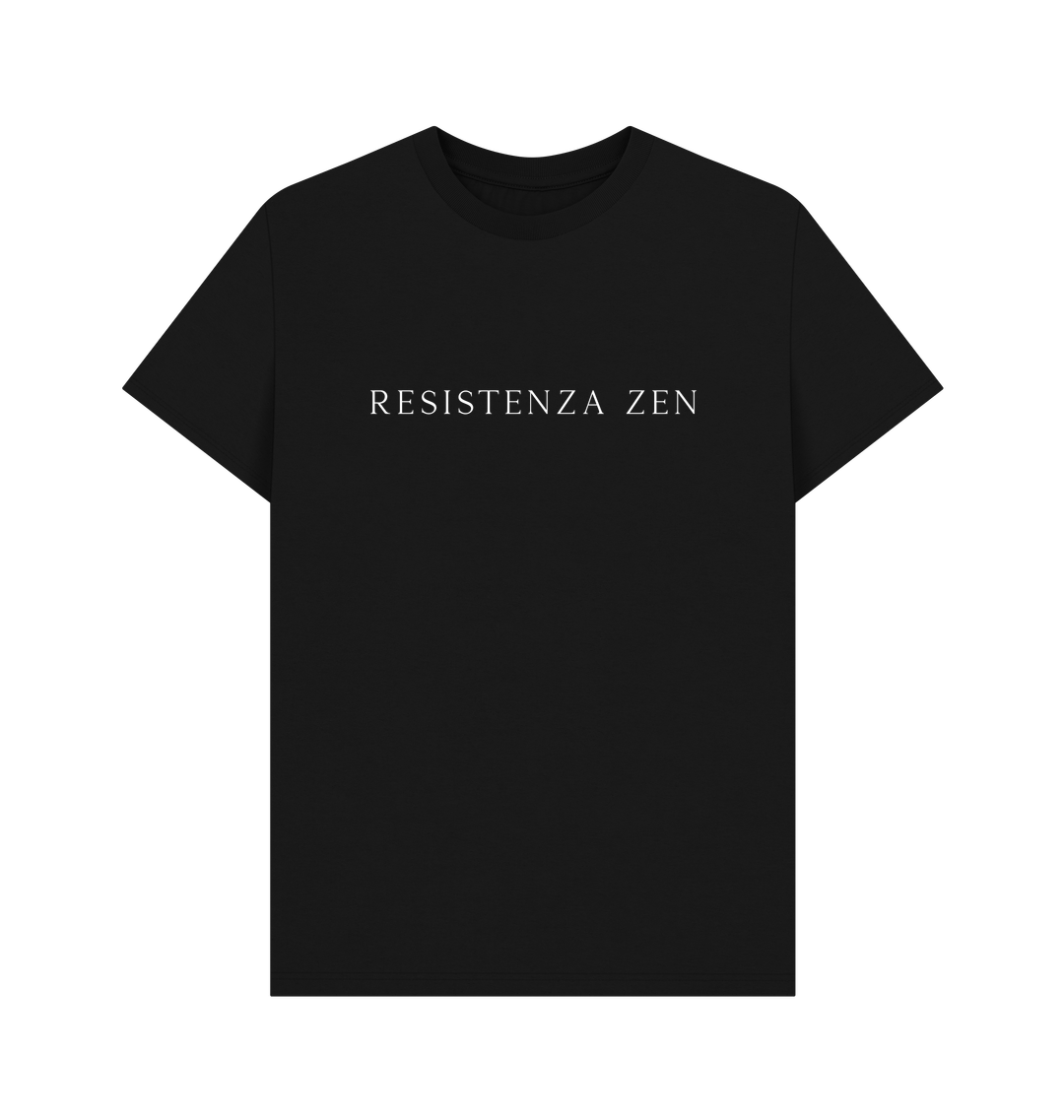 Black Printed T-shirt Front