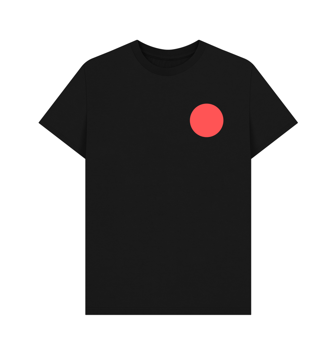 Black Printed T-shirt Front