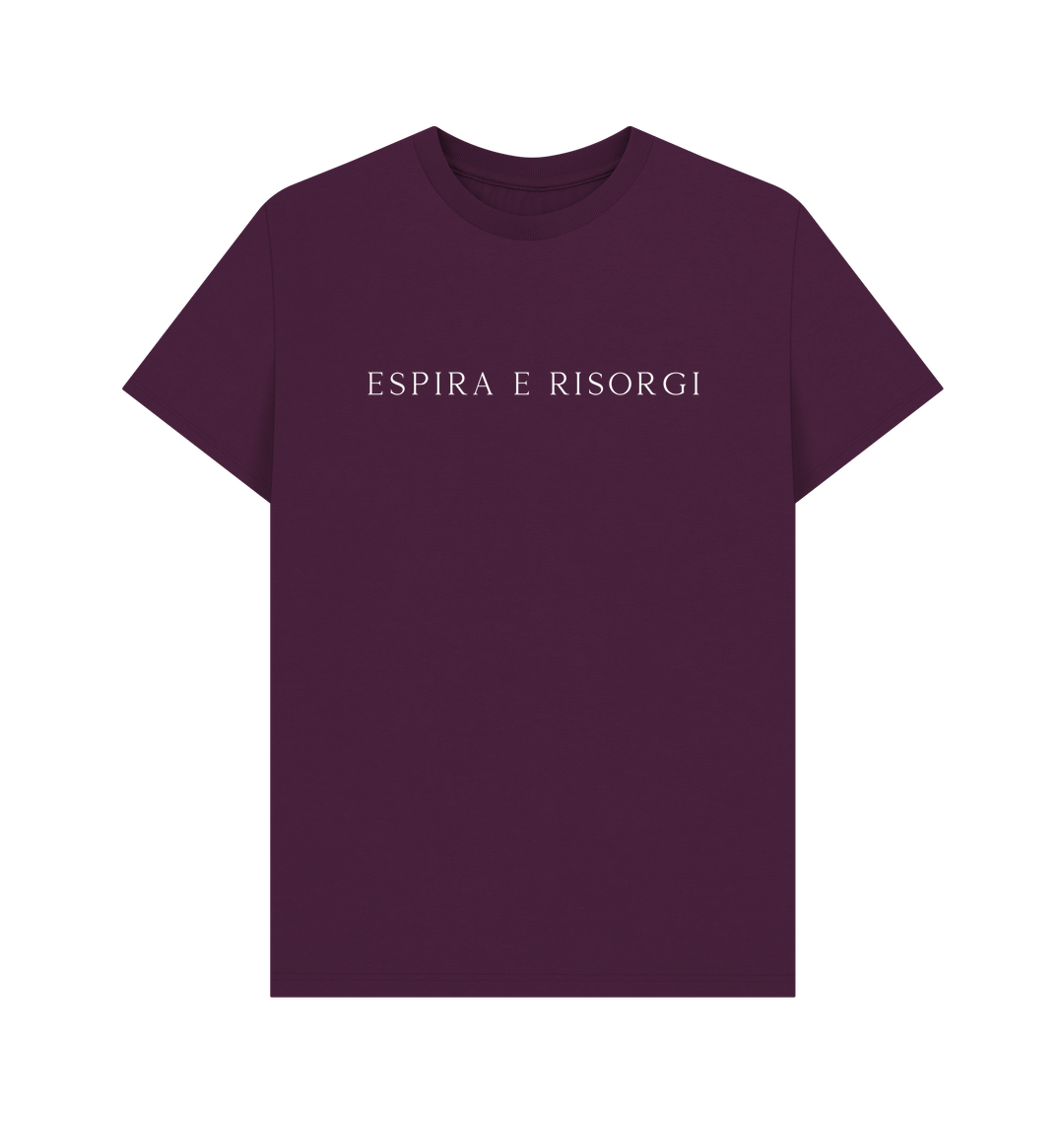 Purple Printed T-shirt Front