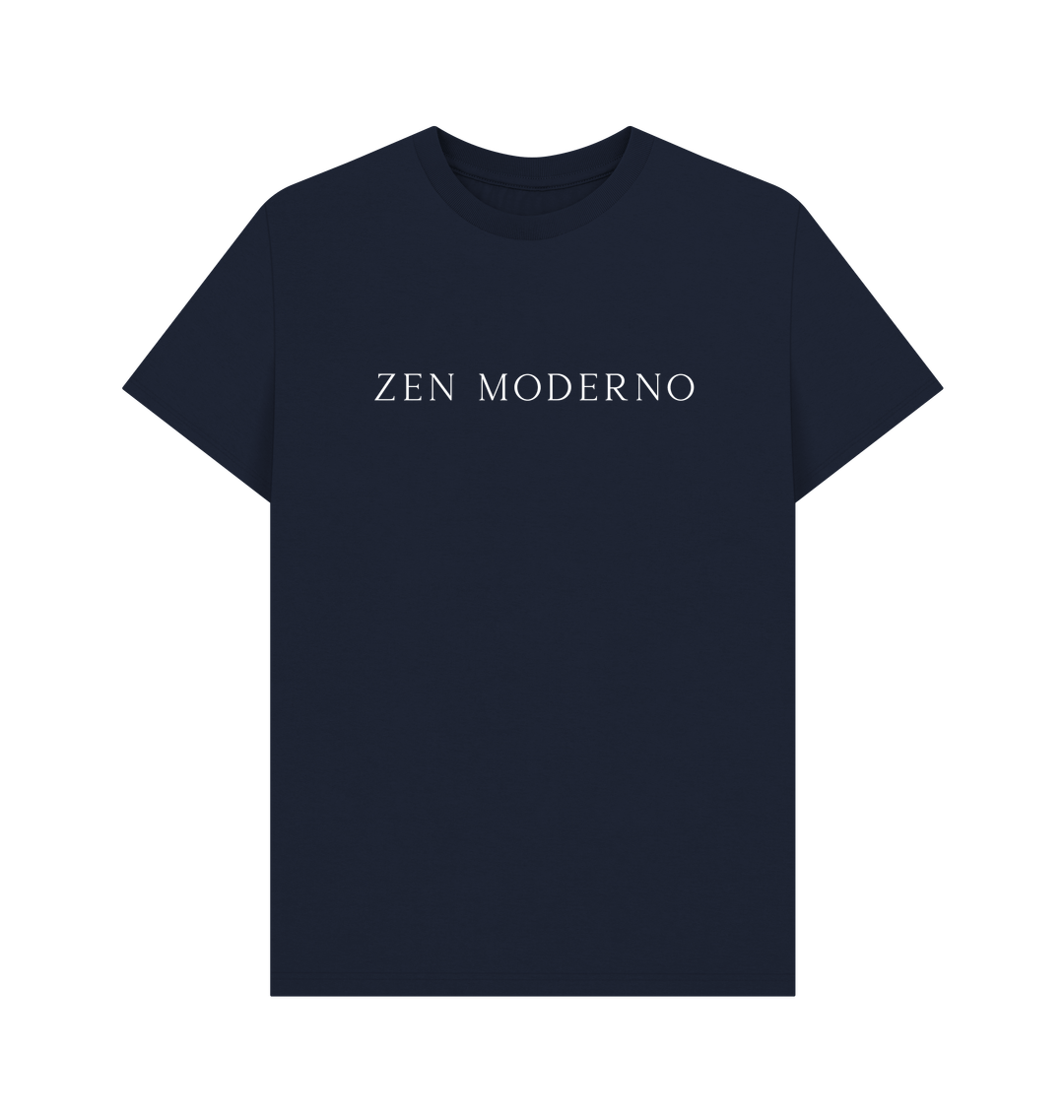 Navy Blue Printed T-shirt Front