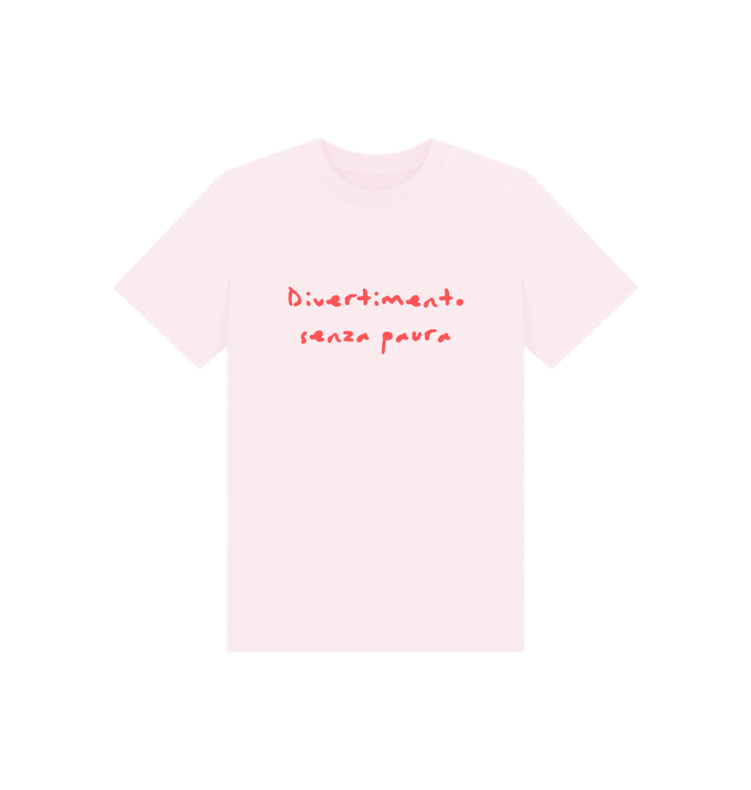 Pink Printed Kids T-Shirt Front