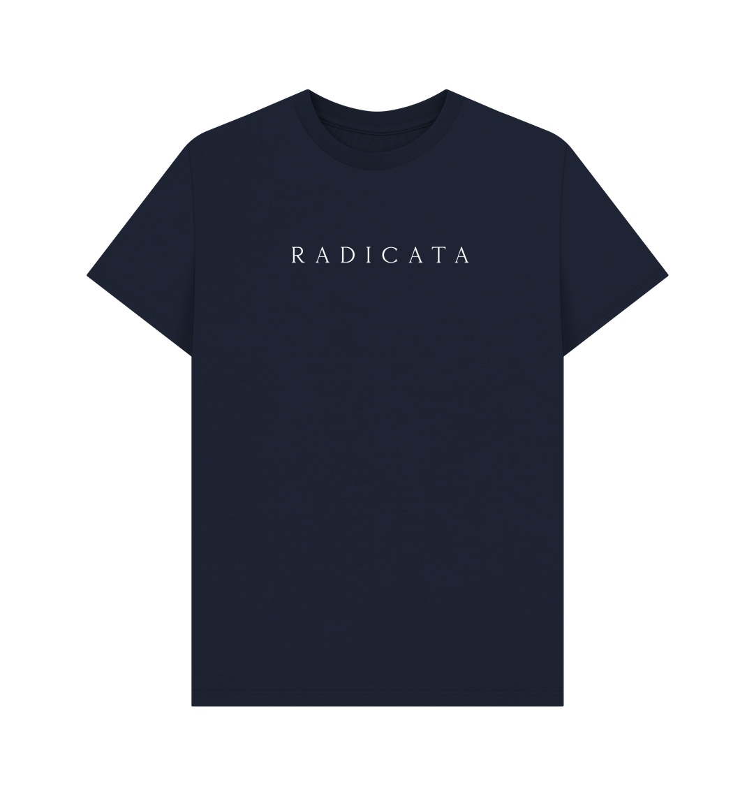 Navy Blue Printed T-shirt Front