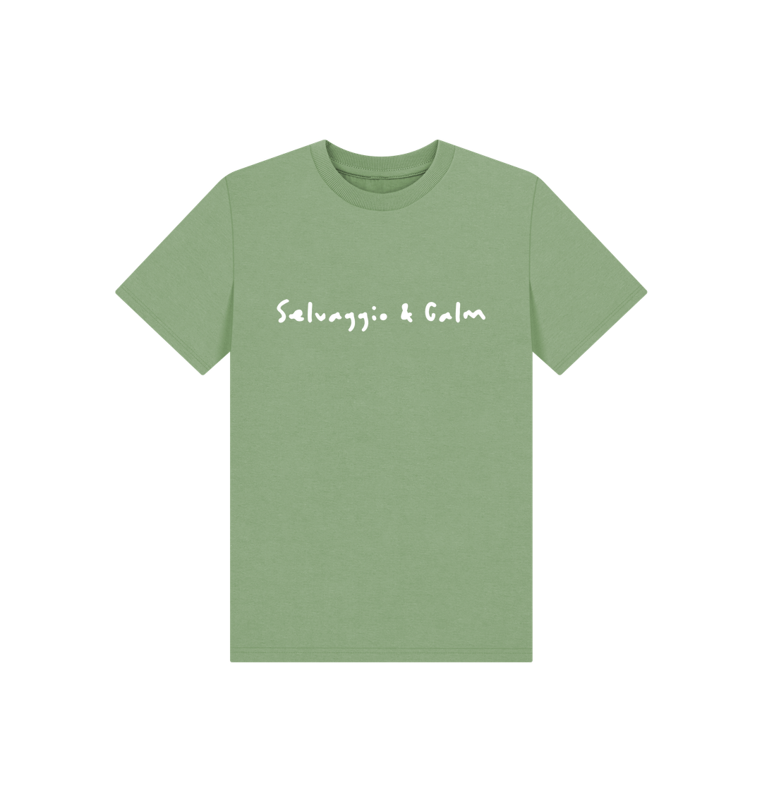 Sage Printed Kids T-Shirt Front