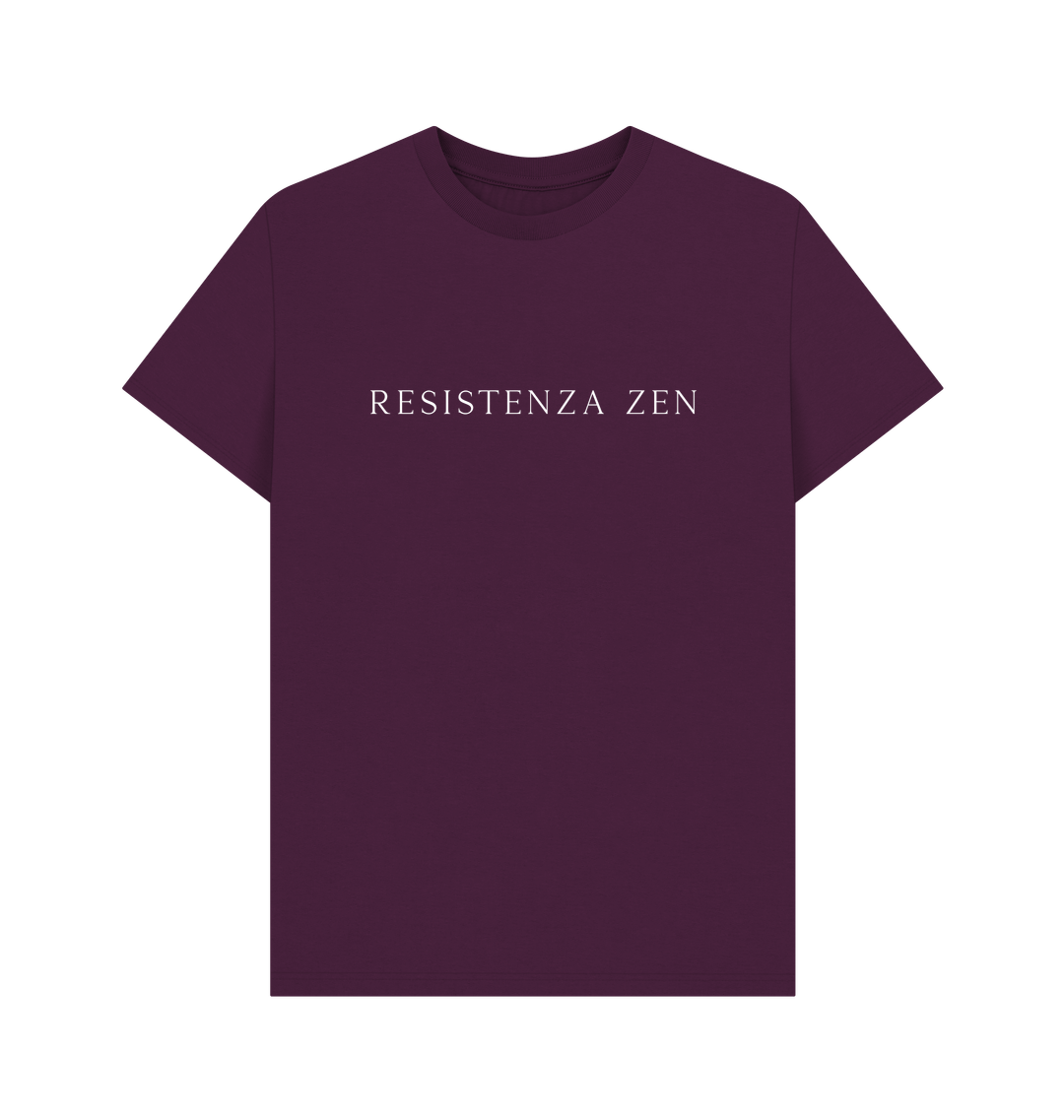 Purple Printed T-shirt Front