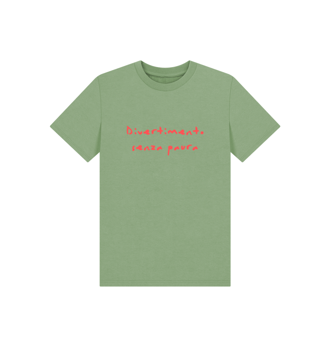 Sage Printed Kids T-Shirt Front