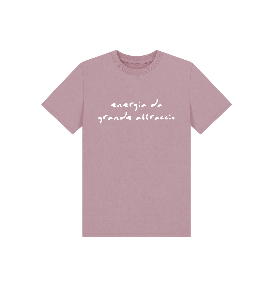 Mauve Printed Kids T-Shirt Front