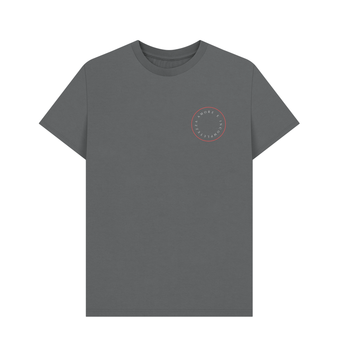 Slate Grey Printed T-shirt Front