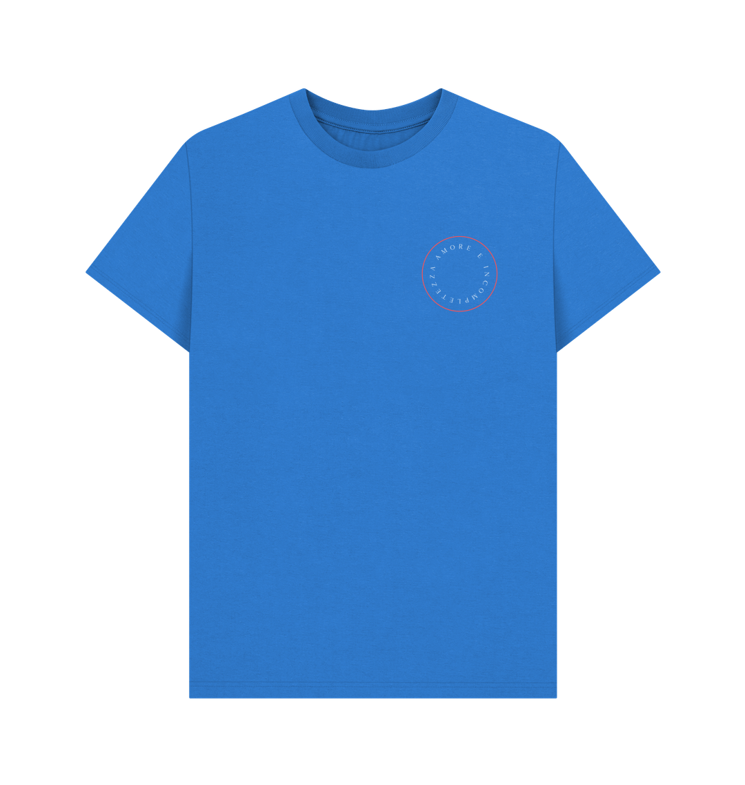 Bright Blue Printed T-shirt Front