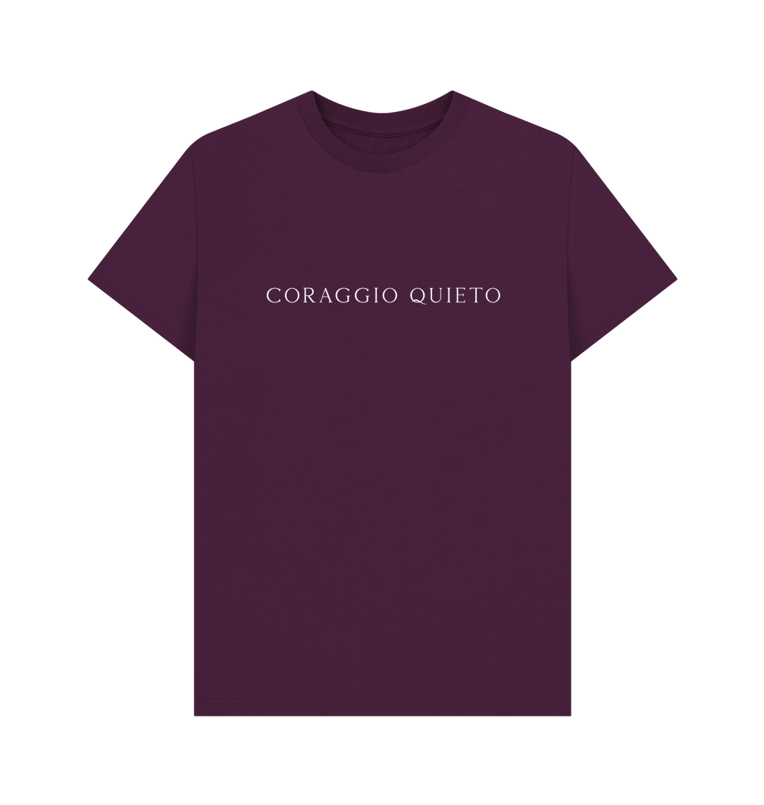 Purple Printed T-shirt Front