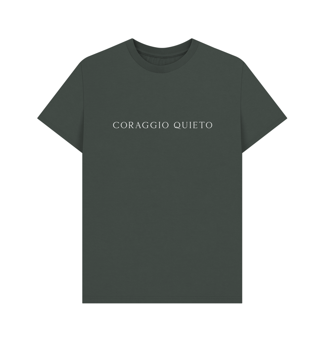 Dark Grey Printed T-shirt Front