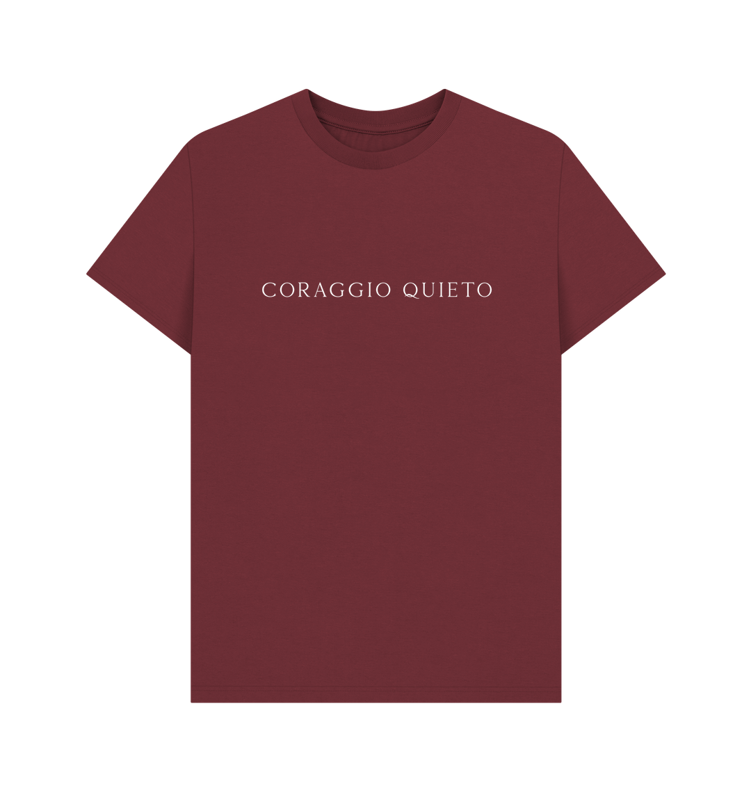 Red Wine Printed T-shirt Front