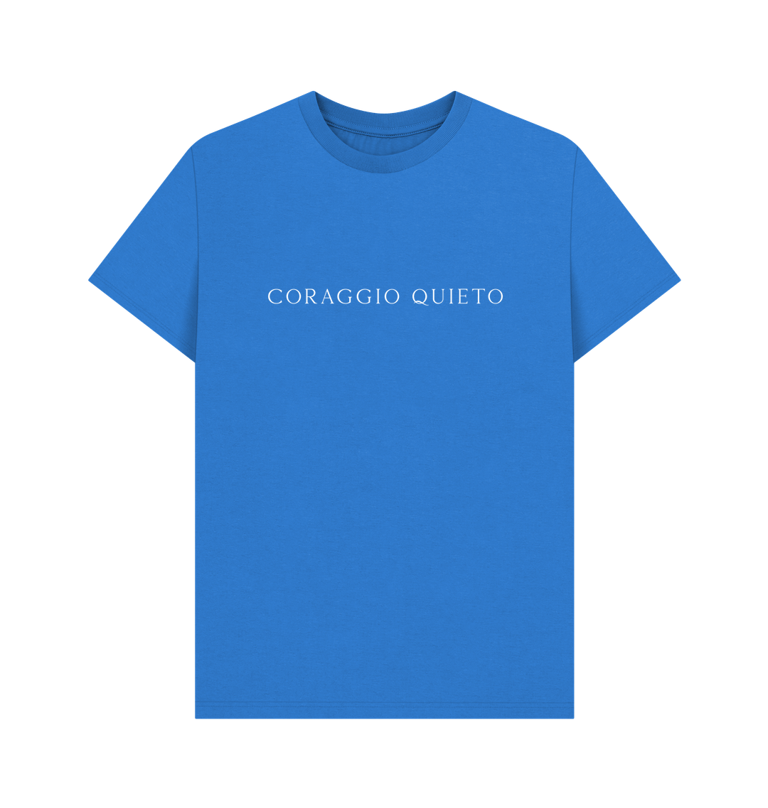 Bright Blue Printed T-shirt Front