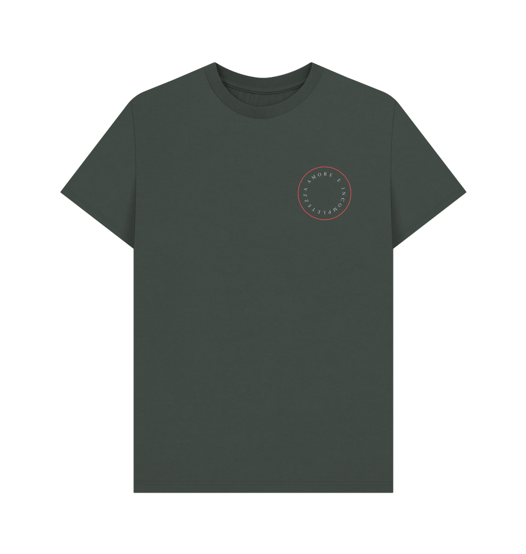 Dark Grey Printed T-shirt Front