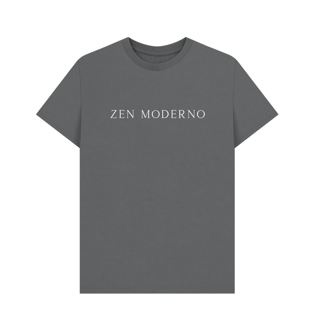 Slate Grey Printed T-shirt Front